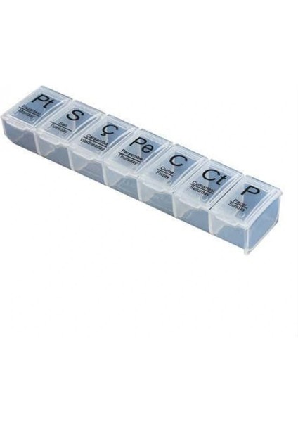Haftalık Günlük İlaç Saklama Kutusu 7 Günlük İlaç Saklama Kabı (4887)