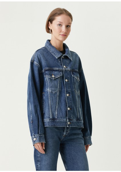 Albie Slice Mavi Organik Pamuk Denim Ceket modelleri
