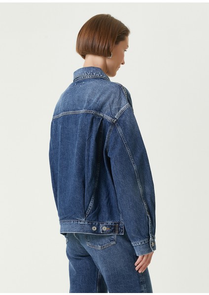 Albie Slice Mavi Organik Pamuk Denim Ceket indirimleri