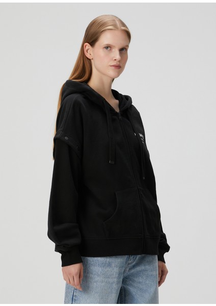 Omnium Amphia Siyah Kapüşonlu Sweatshirt modelleri