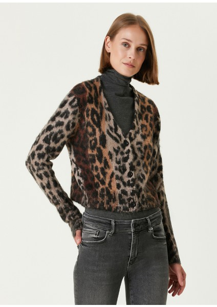 Wick Leopar Jakarlı Hırka