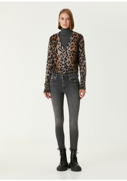 Wick Leopar Jakarlı Hırka fiyatları