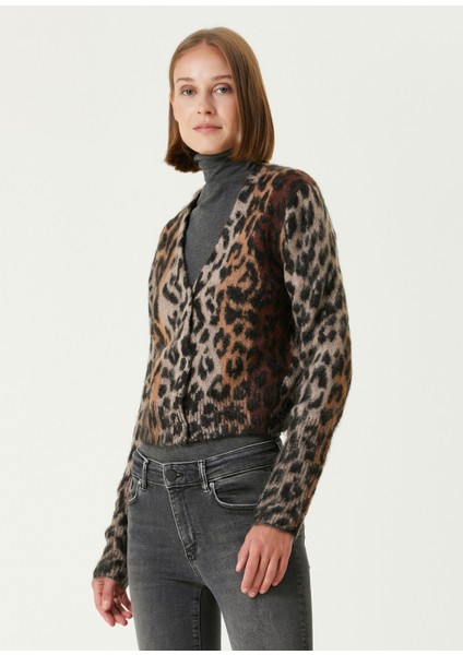 Wick Leopar Jakarlı Hırka modelleri