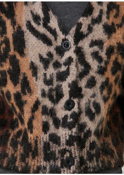 Wick Leopar Jakarlı Hırka fırsatları