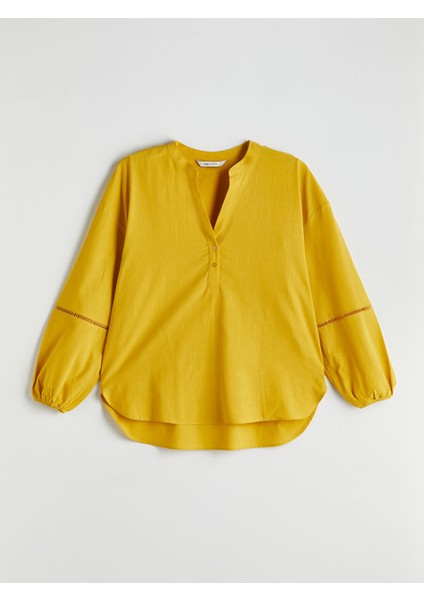 Yeni Sezon Kaçık Yaka Oversize Kadın Bluz indirimleri