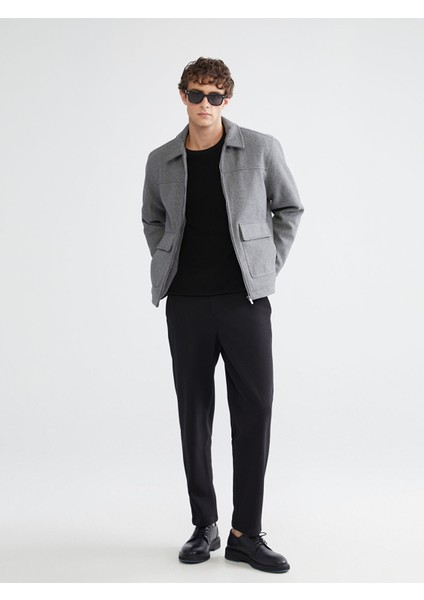 Yeni Sezon Standart Kalıp Gömlek Yaka Erkek Kaşe Mont fiyatları