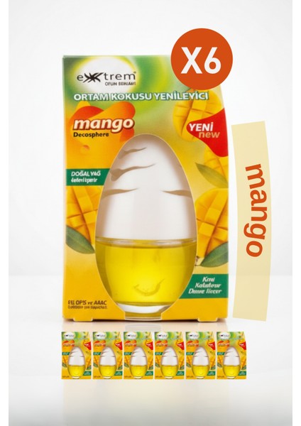 6 Adet Mango Ortam Kokusu 100ML