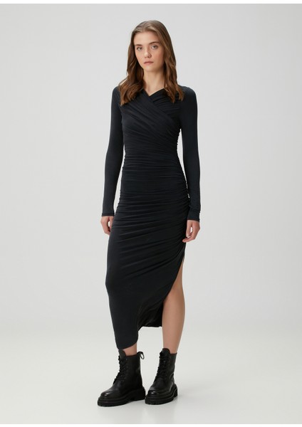 Hanako Siyah Midi Elbise fiyatları