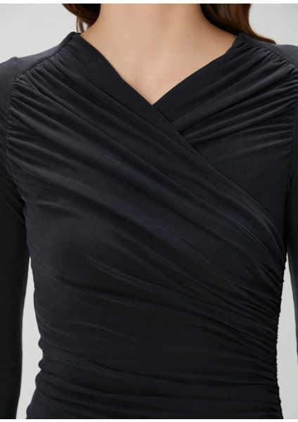 Hanako Siyah Midi Elbise indirimleri