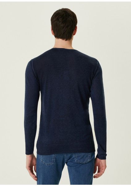 Pete Lacivert Uzun Kollu Ipek T-Shirt fırsatları