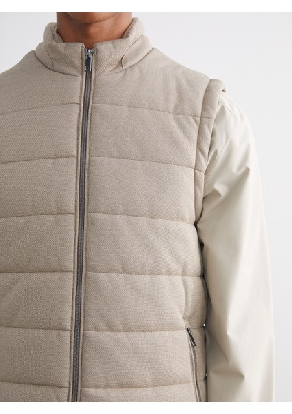 Yeni Sezon Slim Fit Dik Yaka Erkek Şişme Yelek modelleri