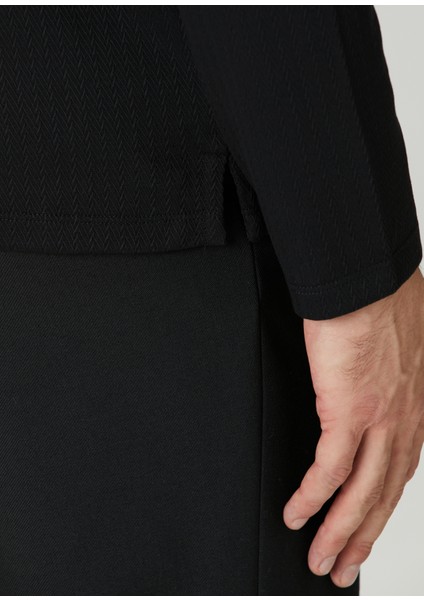 Regular Fit Siyah Gömlek