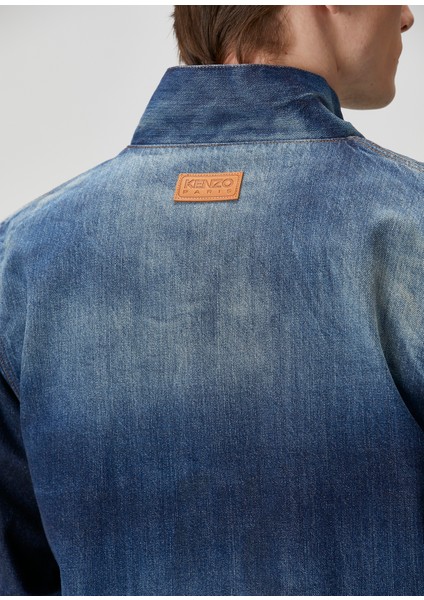 Koyu Mavi Denim Kimono