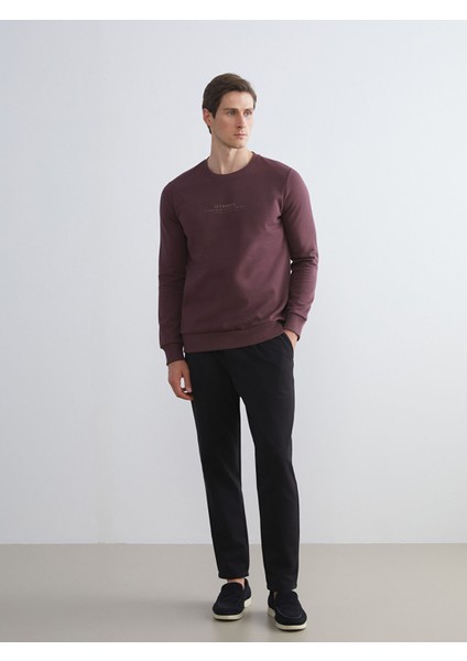 Yeni Sezon Bisiklet Yaka Baskılı Erkek Sweatshirt fiyatları