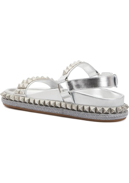 Pyrabizz Silver Kadın Deri Sandalet modelleri