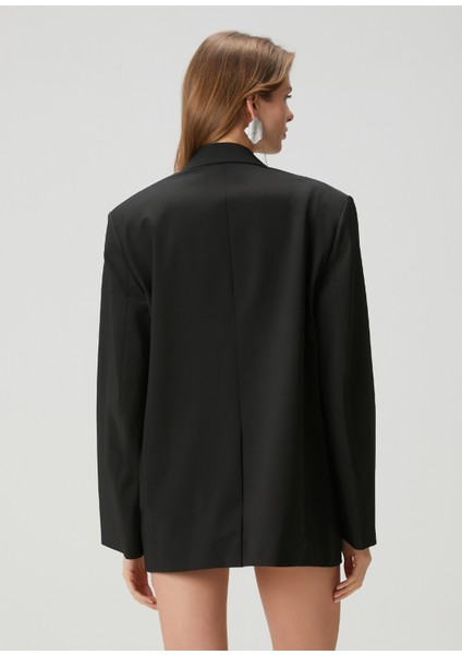 Oversized Siyah Yün Celet fırsatları