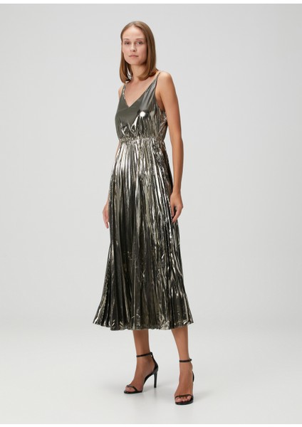 Spark Haki Silver Midi Elbise modelleri