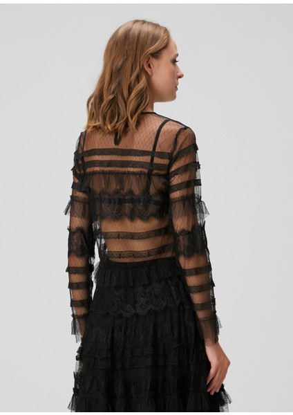 Arlea Siyah Tül Bluz fırsatları