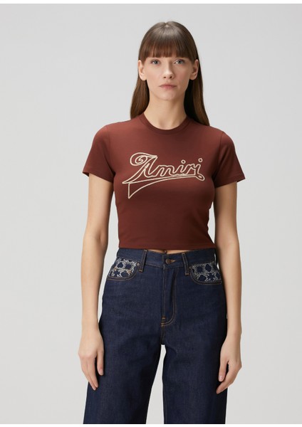 Baby Kahverengi Logolu T-Shirt