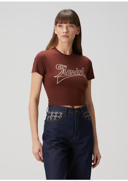 Baby Kahverengi Logolu T-Shirt modelleri