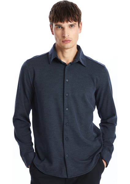 Yeni Sezon Slim Fit Uzun Kollu Erkek Gömlek