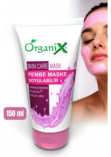 Pembe Maske Soyulabilir Yüz Maskesi - Derinlemesine Temizlik & Yoğun Nem 150 ml