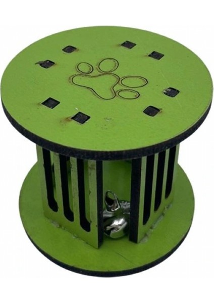 Mini Silindir Eğlenceli Renkli Sağlam Küçük Pati Izi Şekilli Kedi Oyuncağı (4887) modelleri