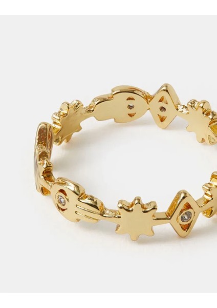 Z Multishape Yüzük Altın Kaplama