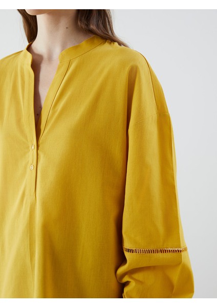 Yeni Sezon Kaçık Yaka Oversize Kadın Bluz modelleri