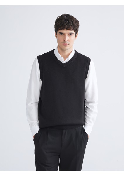 Yeni Sezon Standart Kalıp V Yaka Erkek Triko Süveter fiyatları