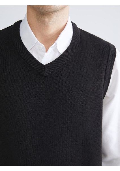 Yeni Sezon Standart Kalıp V Yaka Erkek Triko Süveter indirimleri