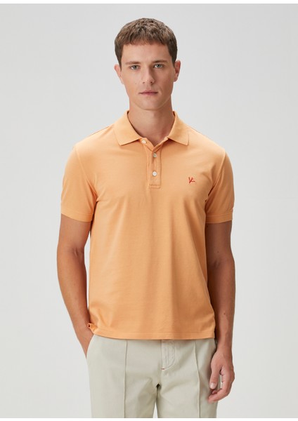 Turuncu Polo Yaka T-Shirt