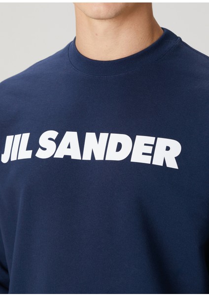 Lacivert Logo Baskılı Sweatshirt indirimleri