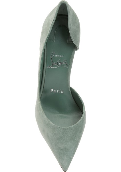 Iriza Su Yeşili Deri Stiletto fırsatları