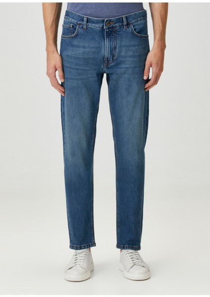 Slim Fit Koyu Mavi Jean Pantolon fiyatları