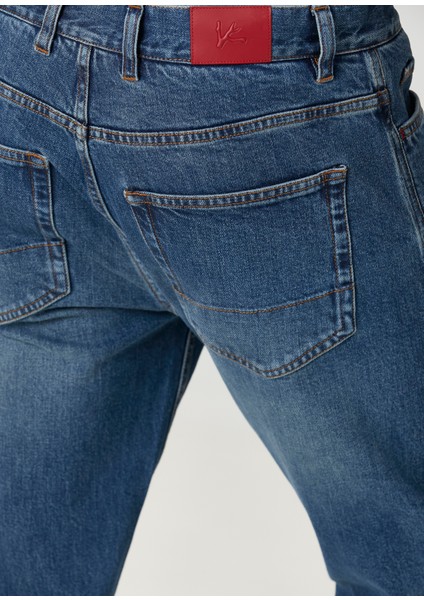 Slim Fit Koyu Mavi Jean Pantolon indirimleri