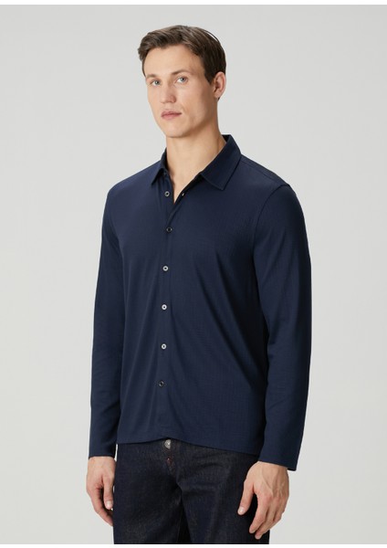 Regular Fit Lacivert Gömlek modelleri