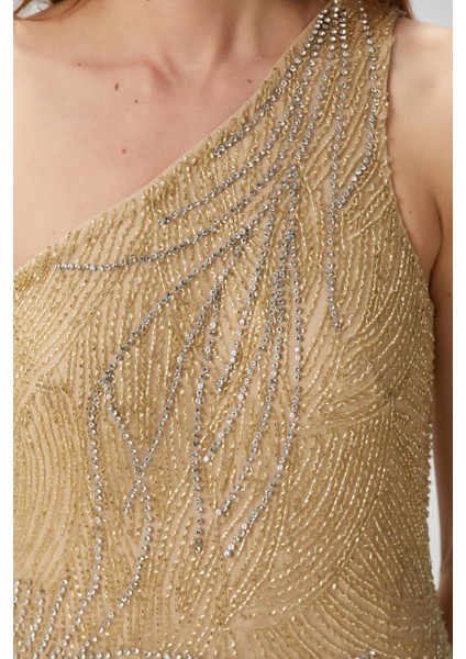 Gold Maxi Abiye Elbise indirimleri