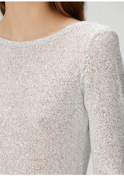 Beyaz Payet Işlemeli Maksi Elbise indirimleri