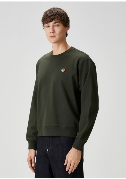 Koyu Haki Sweatshirt modelleri