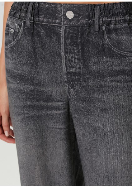 Tyler Illuson Antrasit Wide Leg Jean Pantolon indirimleri