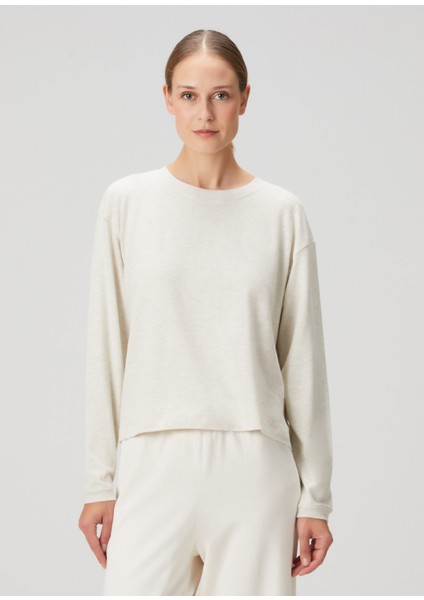 Ypawood Açık Gri Uzun Kol T-Shirt modelleri