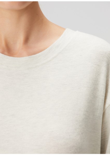 Ypawood Açık Gri Uzun Kol T-Shirt indirimleri