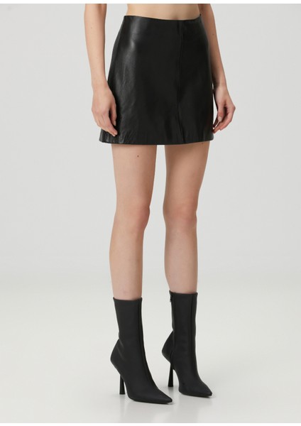 Renai Siyah Mini Deri Etek fiyatları