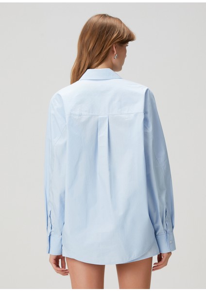 Oversized Mavi Gömlek fırsatları