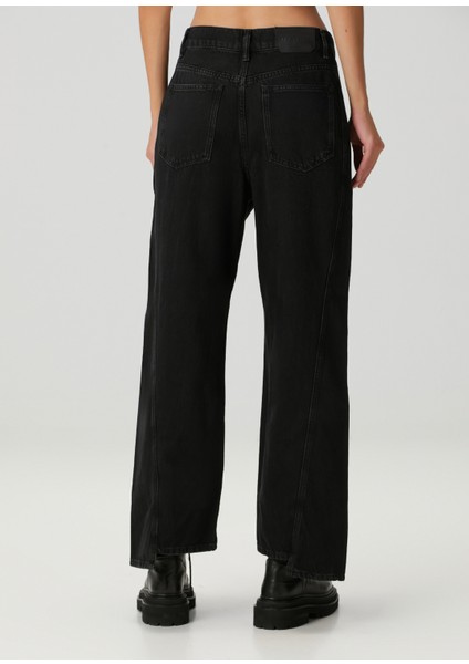 Frankie Loose Fit Siyah Jean Pantolon fırsatları