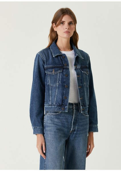90S Mavi Denim Ceket modelleri