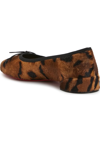 Sweetie Jane Leopar Desenli Deri Babet modelleri