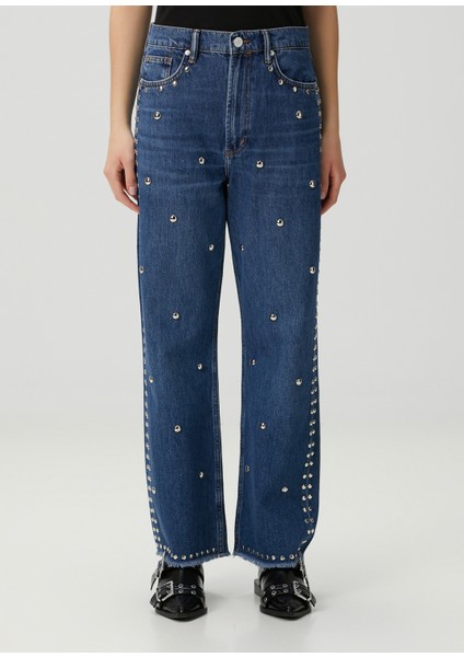 Blake Stud Mavi Jean Pantolon fiyatları