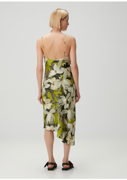 Alexia Yeşil Çiçekli Midi Elbise fırsatları